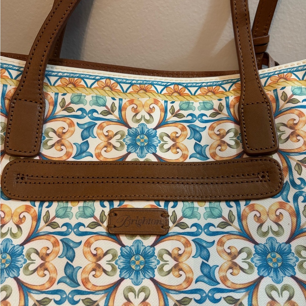 Brighton Blue and Yellow Floral Tote - Picture 2 of 3